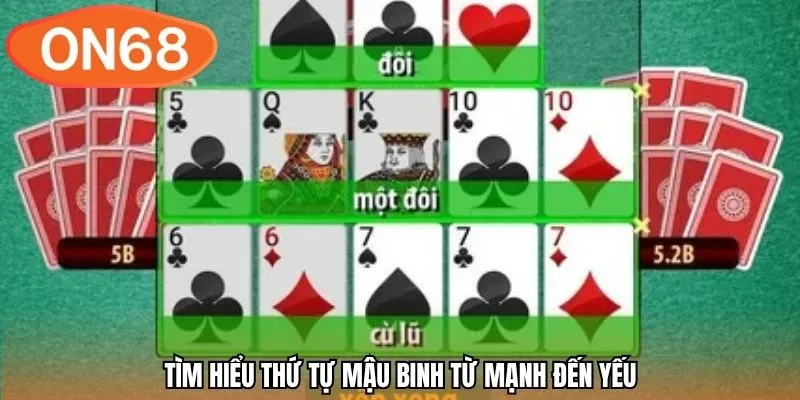 Tìm hiểu thứ tự mậu binh từ mạnh đến yếu